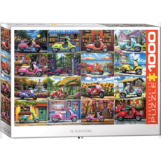 EUROGRAPHICS 16 SCOOTERS 1000 PC PUZZLE