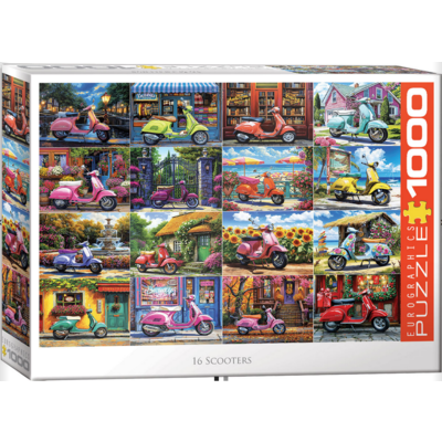 EUROGRAPHICS 16 SCOOTERS 1000 PC PUZZLE