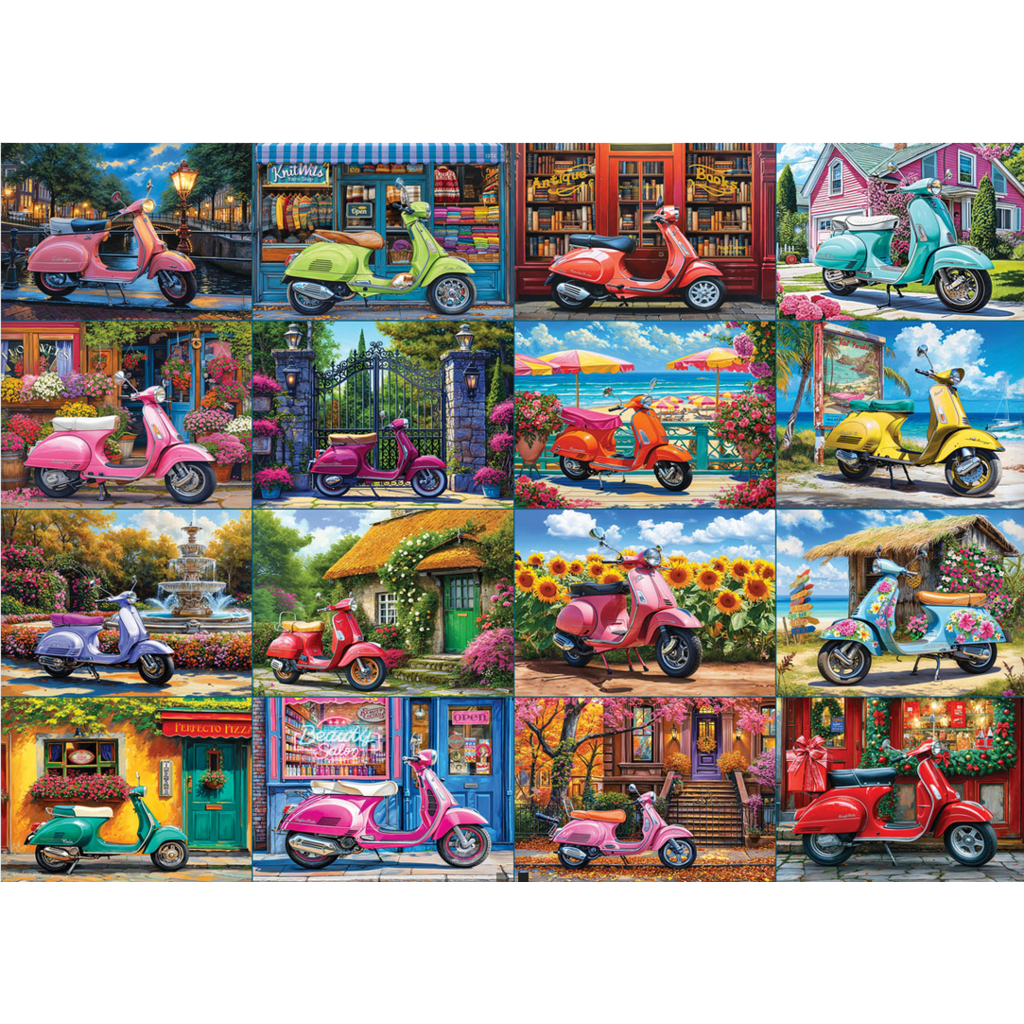 EUROGRAPHICS 16 SCOOTERS 1000 PC PUZZLE