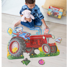 PEACEABLE KINGDOM TRACTOR FLOOR PUZZLE*