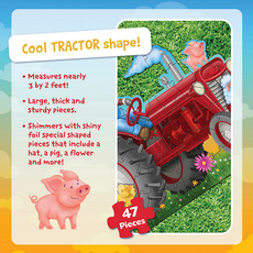 PEACEABLE KINGDOM TRACTOR FLOOR PUZZLE*