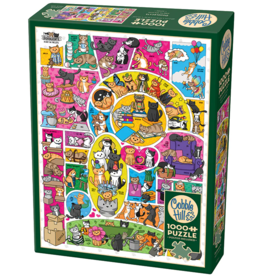 COBBLE HILL DOODLECATS 1000 PC PUZZLE