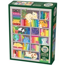 COBBLE HILL RAINBOW CAT QUILT 1000 PC PUZZLE