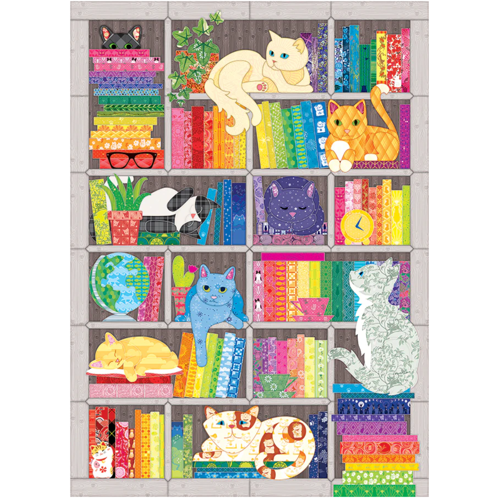 COBBLE HILL RAINBOW CAT QUILT 1000 PC PUZZLE