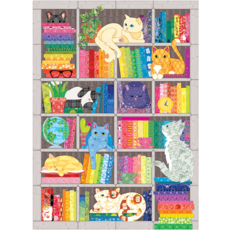 COBBLE HILL RAINBOW CAT QUILT 1000 PC PUZZLE