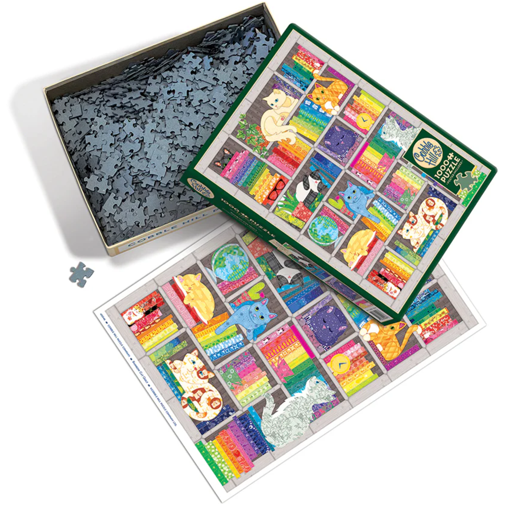 COBBLE HILL RAINBOW CAT QUILT 1000 PC PUZZLE