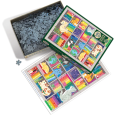 COBBLE HILL RAINBOW CAT QUILT 1000 PC PUZZLE