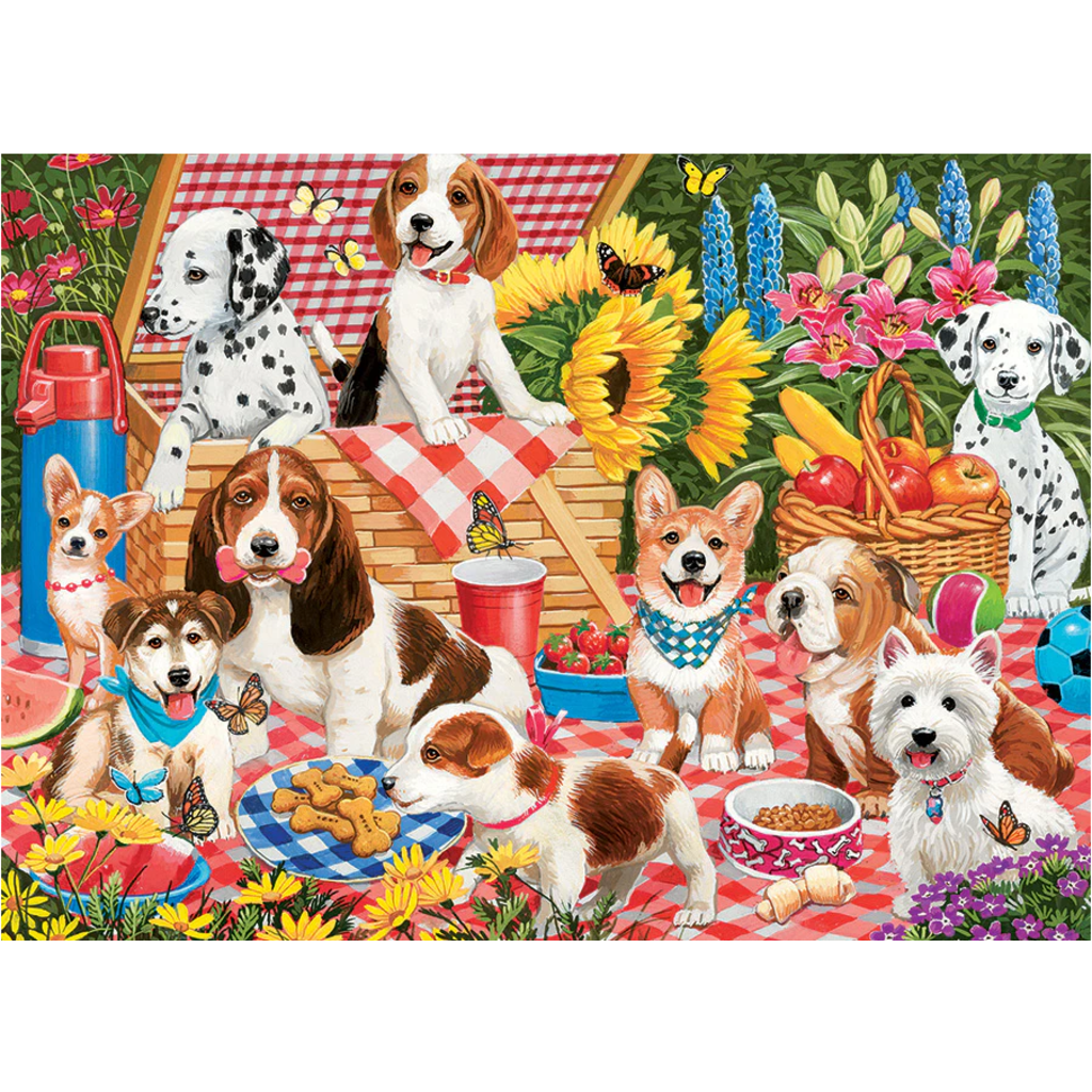 COBBLE HILL PICNIC PARTY FAMILY PIECES 350 PC PUZZLE
