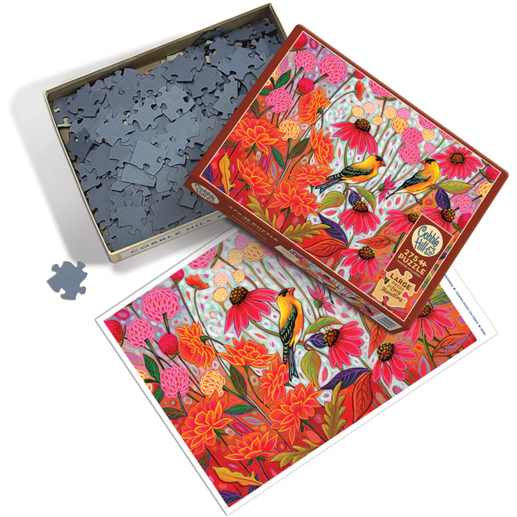 COBBLE HILL SPRINGTIME GOLDFINCHES 275 PC PUZZLE