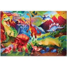 CROCODILE CREEK DINOSAUR WORLD HOLOGRAPHIC 100 PC PUZZLE