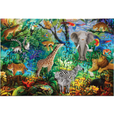 CROCODILE CREEK JUNGLE PARADISE HOLOGRAPHIC 100 PC PUZZLE*