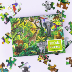 CROCODILE CREEK JUNGLE PARADISE HOLOGRAPHIC 100 PC PUZZLE*