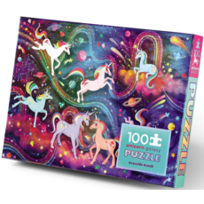CROCODILE CREEK UNICORN GALAXY HOLOGRAPHIC 100 PC PUZZLE