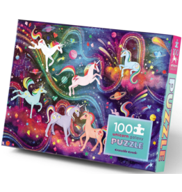 CROCODILE CREEK UNICORN GALAXY HOLOGRAPHIC 100 PC PUZZLE