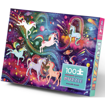 CROCODILE CREEK UNICORN GALAXY HOLOGRAPHIC 100 PC PUZZLE