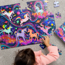 CROCODILE CREEK UNICORN GALAXY HOLOGRAPHIC 100 PC PUZZLE