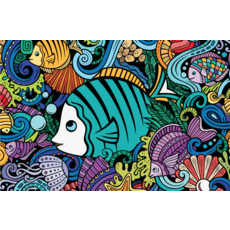 MICRO PUZZLES FISH DOODLE 150 PC MICROPUZZLE