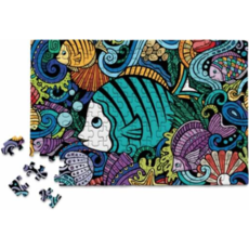 MICRO PUZZLES FISH DOODLE 150 PC MICROPUZZLE