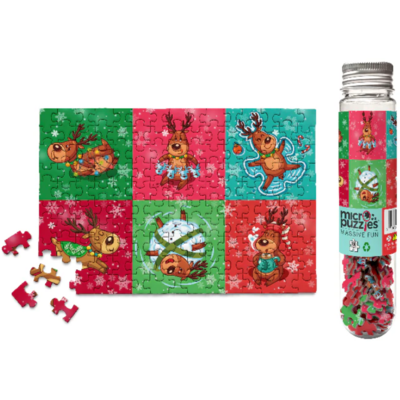 MICRO PUZZLES HOLIDAY REINDEER GAMES 150 PC MICROPUZZLES