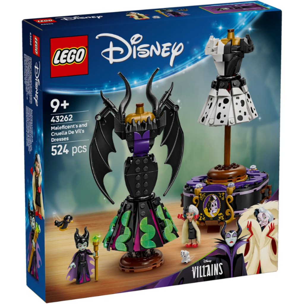 MALEFICENT'S AND CRUELLA DE VIL'S DRESSES