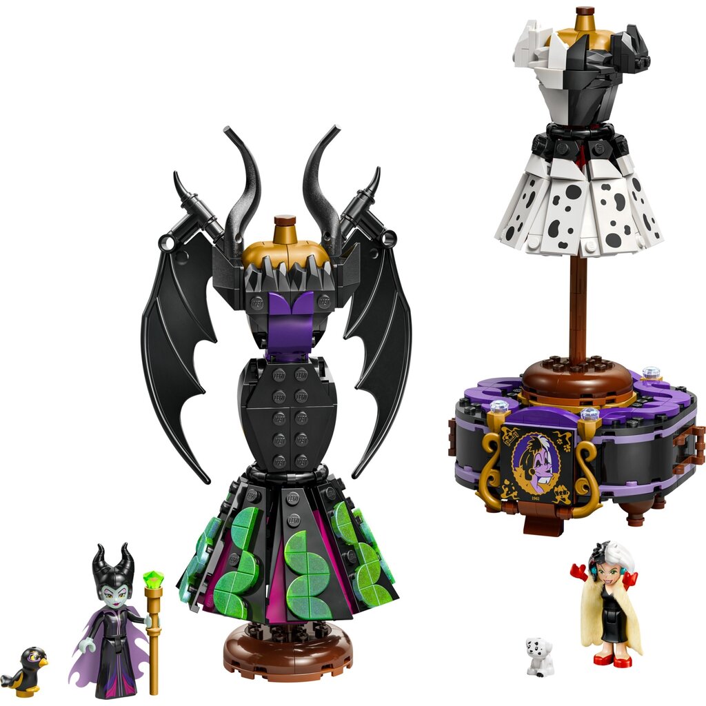 MALEFICENT'S AND CRUELLA DE VIL'S DRESSES
