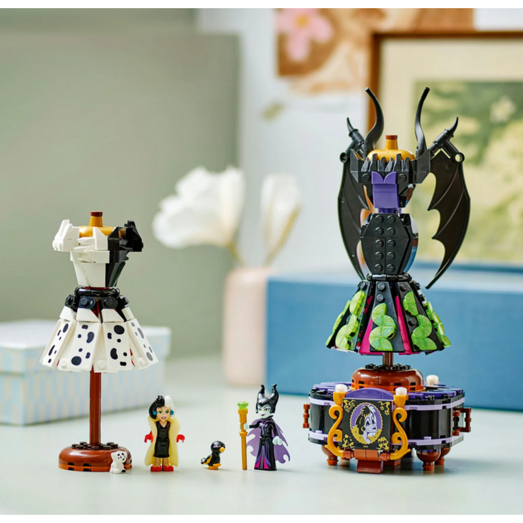 MALEFICENT'S AND CRUELLA DE VIL'S DRESSES
