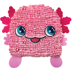 BRIGHT STRIPES MAGIC SCRUNCH AXOLOTL PILLOW