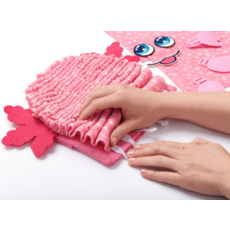 BRIGHT STRIPES MAGIC SCRUNCH AXOLOTL PILLOW