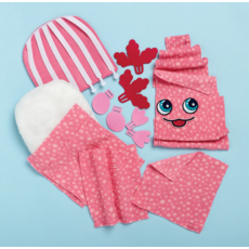 BRIGHT STRIPES MAGIC SCRUNCH AXOLOTL PILLOW