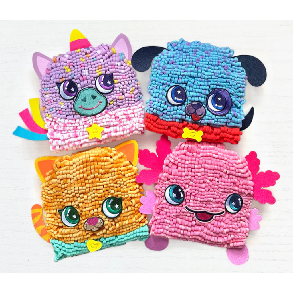 BRIGHT STRIPES MAGIC SCRUNCH UNICORN PILLOW