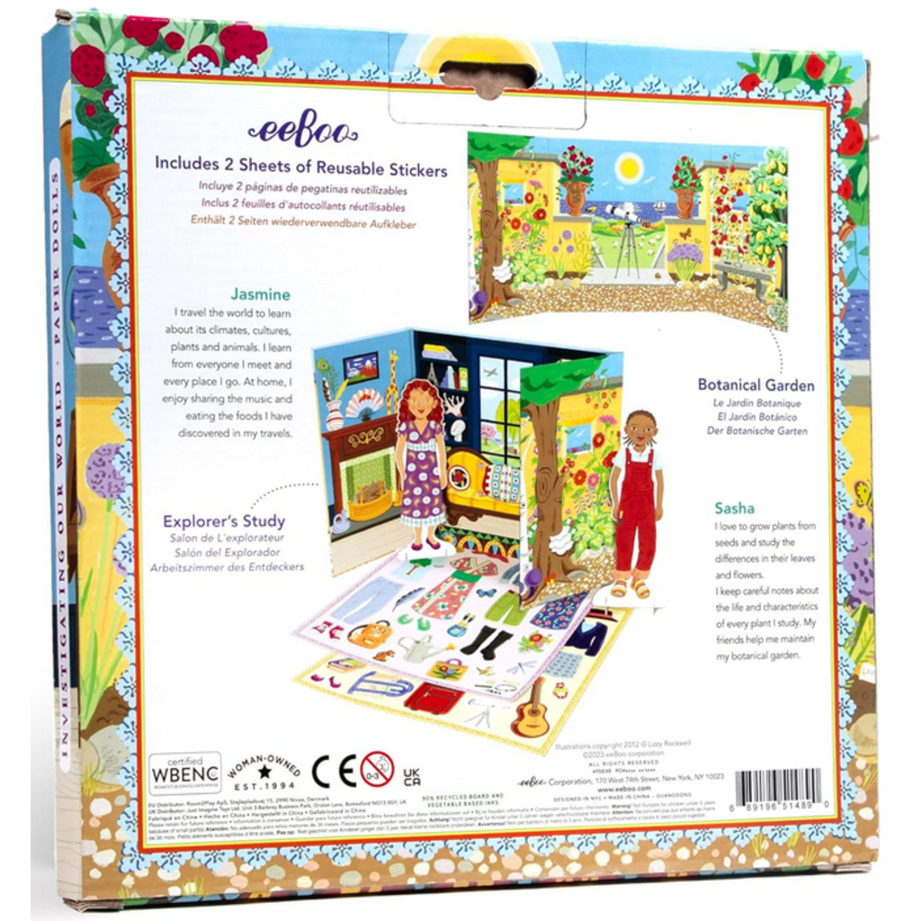 EEBOO PAPER DOLLS: EXPLORER & BOTANIST