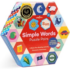 EEBOO SIMPLE WORDS HEXAGON PUZZLE PAIRS