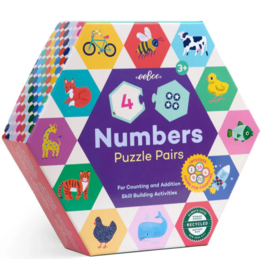 EEBOO NUMBERS HEXAGON PUZZLE PAIRS