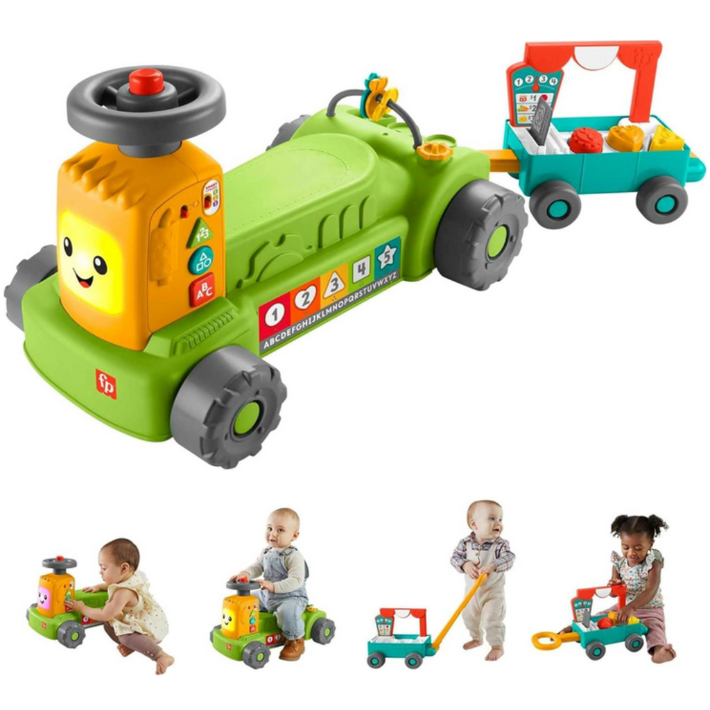 FISHER PRICE 4 IN 1 FARM TO MARKET TRACTOR