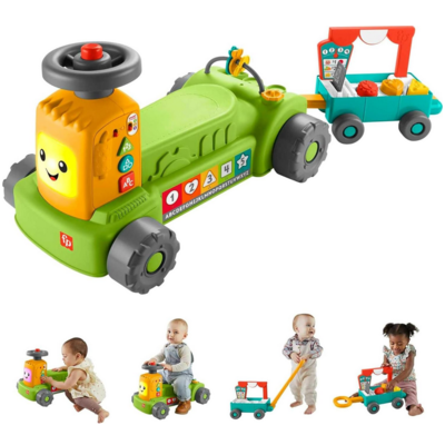 FISHER PRICE 4 IN 1 FARM TO MARKET TRACTOR