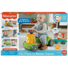 FISHER PRICE 4 IN 1 FARM TO MARKET TRACTOR