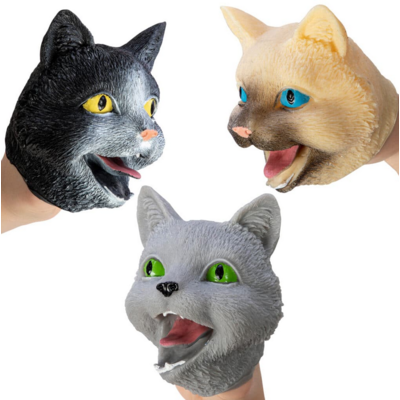 SCHYLLING ASSOCIATES RUBBER HAND PUPPET CAT
