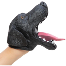 SCHYLLING ASSOCIATES RUBBER HAND PUPPET DOG
