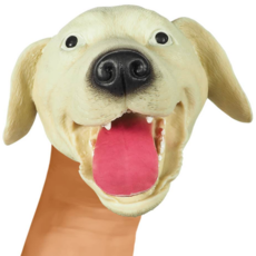 SCHYLLING ASSOCIATES RUBBER HAND PUPPET DOG