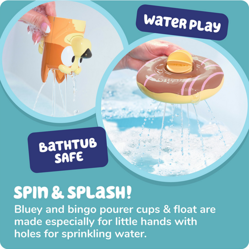 BLUEY SPLASH & FLOAT BLUEY & BINGO 2-IN-1 WATER TOYS