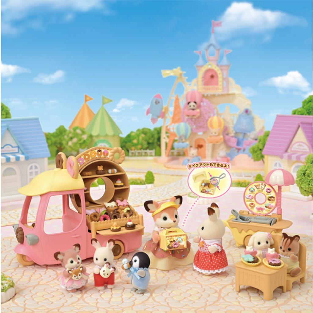 CALICO CRITTERS DIP DIP DONUTS WAGON CALICO CRITTERS