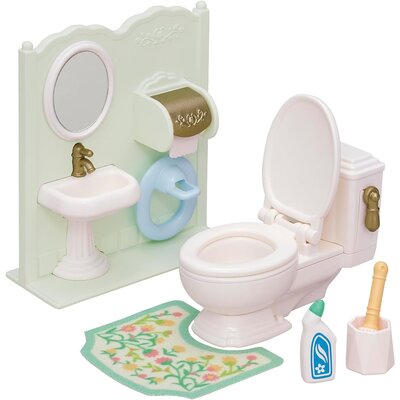 CALICO CRITTERS TOILET SET CALICO CRITTERS