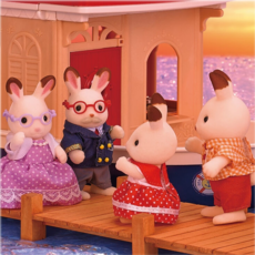 CALICO CRITTERS CHOCOLATE RABBIT GRANDPARENTS