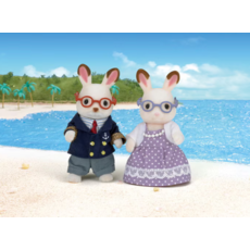 CALICO CRITTERS CHOCOLATE RABBIT GRANDPARENTS