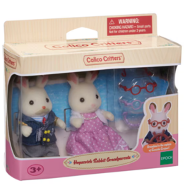 CALICO CRITTERS CHOCOLATE RABBIT GRANDPARENTS