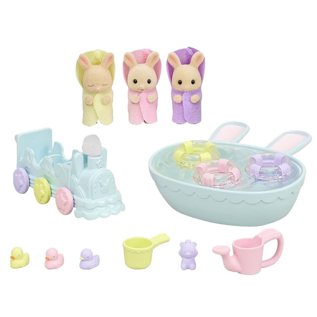 CALICO CRITTERS TRIPLETS BABY BATHTIME SET