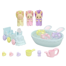 CALICO CRITTERS TRIPLETS BABY BATHTIME SET