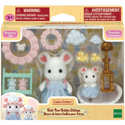 CALICO CRITTERS BATH TIME BUBBLE SIBLINGS CALICO CRITTERS