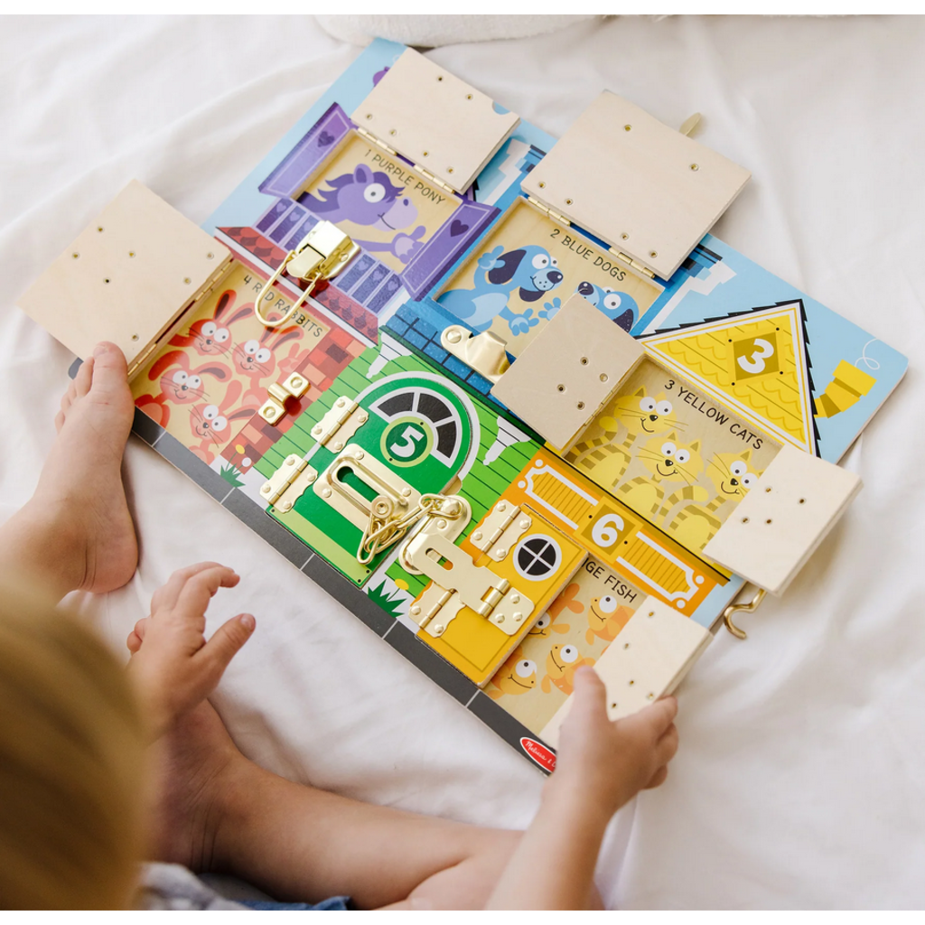 MELISSA AND DOUG LATCHES BOARD