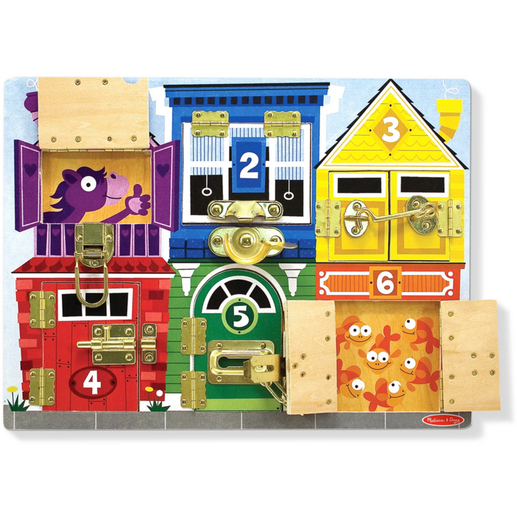 MELISSA AND DOUG LATCHES BOARD
